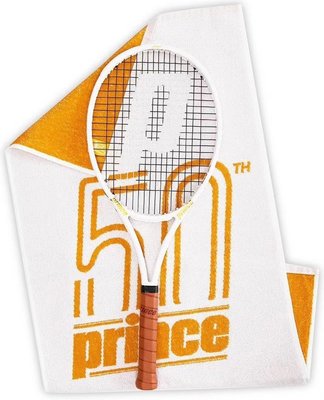 現貨熱銷-prince王子白金限量版學生成人兒童碳素專業網球拍碳纖維白真皮款網球拍