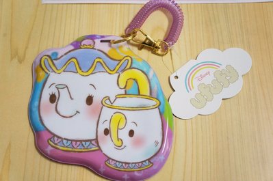 瘋日本*東京迪士尼STORE disney Ufufy 票卡夾 美女與野獸 茶壺媽媽 證件夾 車票夾