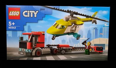 (STH)2022年 LEGO 樂高 CITY 城市系列 - 救援直升機運輸車 60343