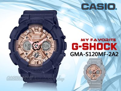 CASIO 時計屋 手錶專賣店 GMA-S120MF-2A2 G-SHOCK 雙顯錶 防水200米 GMA-S120MF