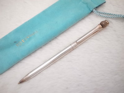 B132 Tiffany 美國製 純銀麥克風造型原子筆 (9成新)