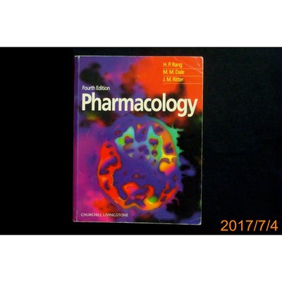 【9九 書坊】Pharmacology 4e│H.P.Rang  M.M.Dale  J.m.Ritter│少量畫記