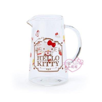 ♥小花凱蒂日本精品♥Hello Kitty冬季系列 透明 耐熱 玻璃 咖啡/牛奶壺 水壺 茶壺 下午茶必備 ~1