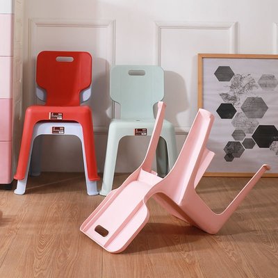 新品 家用金剛靠背板凳加厚兒童塑料椅子小孩學習椅子寶寶小 促銷