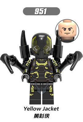 【積木班長】951 黃衫俠 黃夾克 蟻人 黃蜂戰士 超級英雄 人偶 欣宏 袋裝/相容 樂高 LEGO 積木