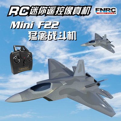 《TS同心模型》 新手特技版 迷你 F-22 猛禽戰鬥機 / 六軸陀螺儀 + RTF版(日本手)右油門