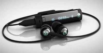 SONY 藍芽耳機 FM  MP3 快速配對  立體聲 領夾式 黑色 (mw600 )