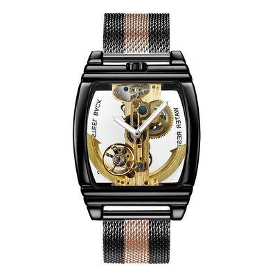 現貨男士手錶腕錶2019新款 Shenhua深華 男士時尚休閑 簡約飛輪自動機械機手錶