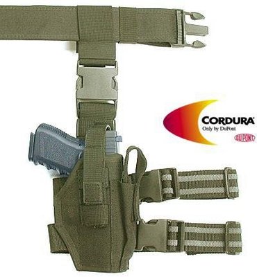 【BCS武器空間】警星 腿掛/腰掛兩用槍套(綠色)-GH-03COD
