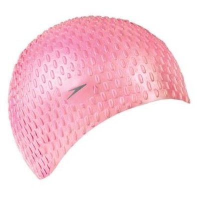 [迦勒]SPEEDO成人矽膠泳帽 Bubble CAP-SD870929A356A 粉紅