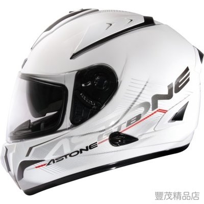 ASTONE GTB600 GTB-600 II55 法國 全罩式 安全帽 內襯全可拆 內墨鏡 雙鏡片 白/黑