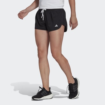 【adidas 愛迪達】RUN IT SHORT 女款 專業運動 跑步 運動短褲 黑色 HM4291 尺寸:XS~L