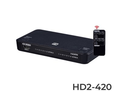 PX大通 HD2-420 4K HDMI高畫質4進2出切換分配器