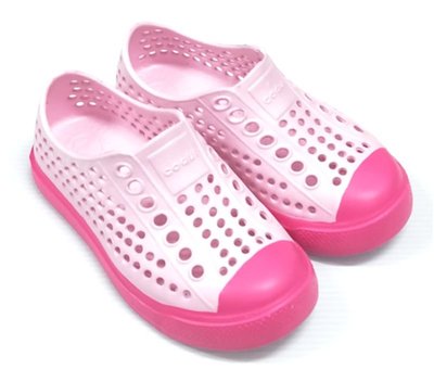 COQUI 透氣排水休閒鞋 洞洞鞋 小段 粉紅