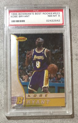 1996-97 Bowman's Best Kobe Bryant #R23 新人年 球員卡 PSA 8 RC卡 球卡