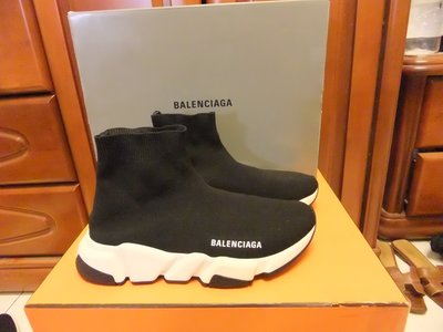 Balenciaga  Speed Trainer   sneakers   黑色  白底    襪套鞋
