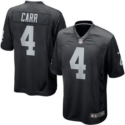 【精選好物】皇萊 NFL 橄欖球聯盟 Raiders 拉斯維加斯突襲者隊 Carr 卡爾 球衣球服