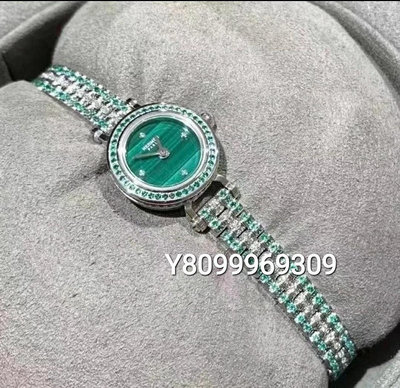 專櫃正品 HERMES 最新 福寶 18K白金 祖母綠 滿天星 原鑲鑽 手錶（全新現貨！優惠促銷中）