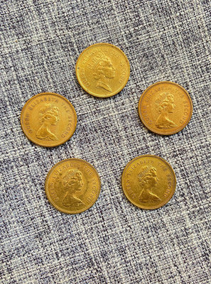 香港五毫套幣1977年至1990年一套帶原光轉光及底光傳世好