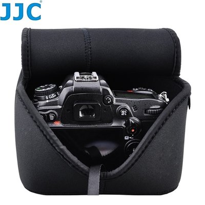 我愛買#JJC黑色相機包大型立體內膽包MC-OC3BK(大,質料A)防潑水防震防刮DSLR單眼相機包單反相機套單眼相機袋全黑軟包相機內袋單眼相機套相機內包