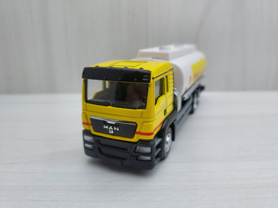 全新盒裝-1:64 ~ 德國MAN 合金車頭 殼牌油罐車卡車模型玩具