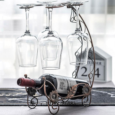 酒瓶架新疆西藏創意紅酒架擺件家用高腳酒柜裝飾紅酒杯架倒掛葡萄酒紅酒架