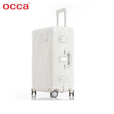 OCCA/鷗卡 透明tpu拉桿箱箱套 透明魔術貼旅行箱保護套  送防水袋