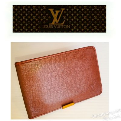 Louis Vuitton 證件夾卡套對折名片夾悠遊卡套錢包2卡短夾中夾皮夾二手真品$248 一元起標↘有