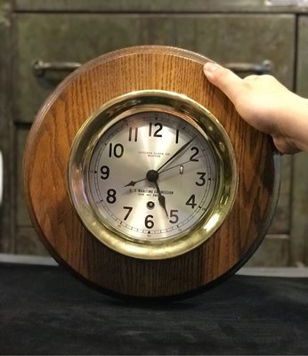 1940s Chelsea 美國海軍 全銅船鐘 時鐘 發條鐘 sold
