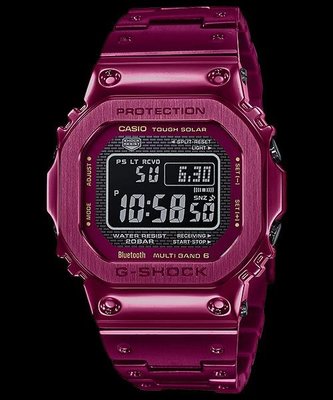 【現貨，直接下標】GMW-B5000RD-4 酒紅色 不鏽鋼錶帶  CASIO 限量 G-SHOCK台灣原廠公司貨