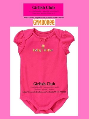 【Girlish Club】gymboree女寶寶 3-6m包屁衣連身衣(c222)carter's gap二七一元起標