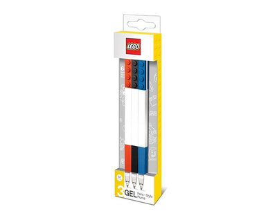 【高雄天利鄭姐】LGL-51513 LEGO積木原子筆組-黑, 藍, 紅色 (三入)