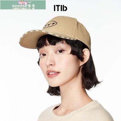 【熱賣精選】ITIB設計師款 立體刺繡棒球帽女2022夏新款金屬鎖扣百搭鴨舌帽