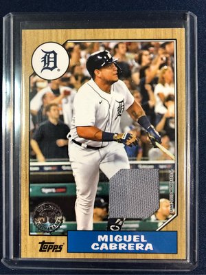 2022 Topps Series 1 Miguel Cabrera 1987 Topps Relic Jersey (87R-MC)