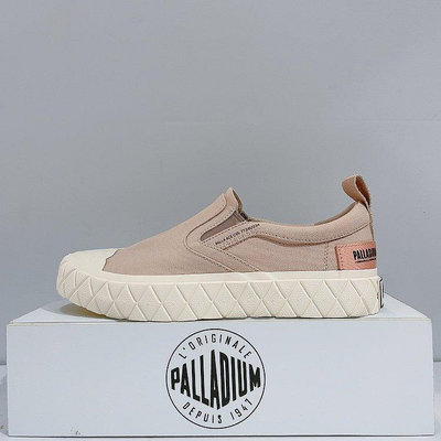PALLADIUM PALLA ACE SLIP ON 女生 粉色 有機棉 舒適 休閒鞋 懶人鞋 77341-629