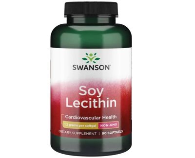 【活力小站】Swanson 大豆卵磷脂 Lecithin 1200mg 90顆