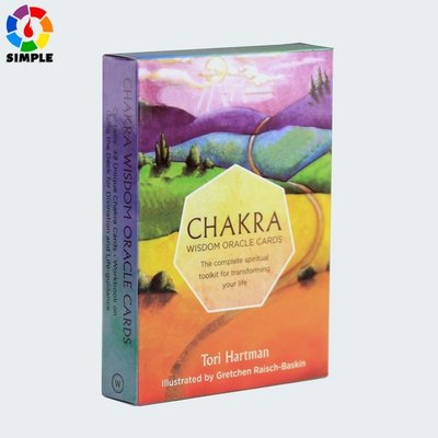 現貨熱銷-桌遊 桌遊配件星象推測Chakra Wisdom Oracle Cards:49 cards tarot de