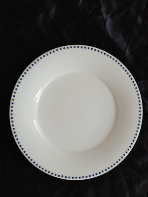 Noritake  日本製 則武 WEDDING SCENE 立體雙色凸圓點飾 骨瓷餐盤 盤子