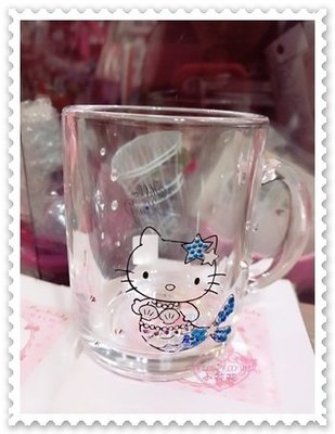 ♥小花花日本精品♥ Hello Kitty SWAROVSKI 施華洛世奇聯名 美人魚 對杯
