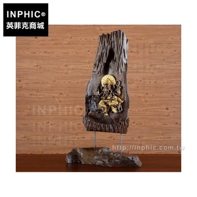 INPHIC-大象象神客廳木雕擺設裝飾品泰國工藝品裝飾象鼻神桌面擺飾_Thv5