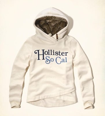 Hollister HCO 海鷗 帽T 連帽上衣 現貨 象牙白