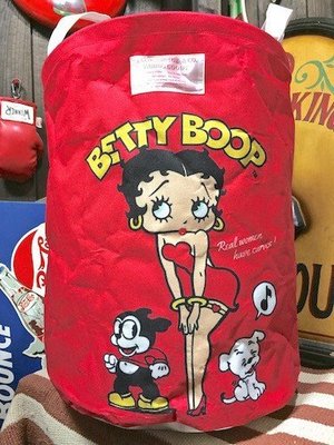 (I LOVE樂多) 日本進口 BETTY BOOP 貝蒂 洗衣籃 收納籃 置物籃 (高70CM)