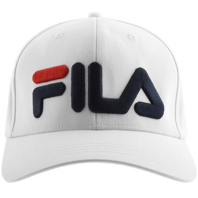 【AYW】FILA ILLA LOGO CAP 斐樂 白色 鐵扣 經典 復古 立體 刺繡 可調式 老帽 棒球帽 鴨舌帽