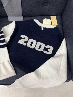 Thom Browne 20周年限量款拼色2003針織衫