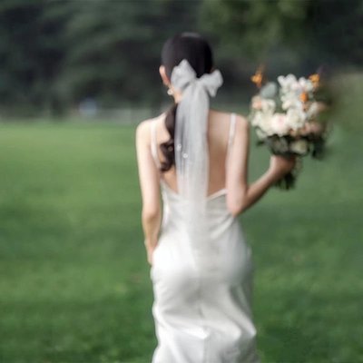 吊帶白色緞面禮服 旅拍輕婚紗 魚尾甜美自助婚紗 大尺碼婚紗-麥德好服裝包包