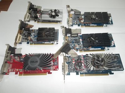 PCI-E,,顯示卡,技嘉,華碩,D3-1G,N210D3,5450,9400,共6片,良品