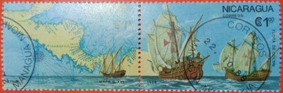 尼加拉瓜郵票舊票套票 1986 Discovery of America, 500th Anniversary