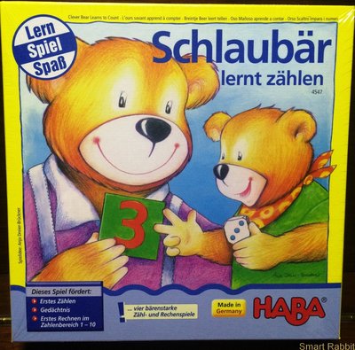 【點子兔】HABA 4547 Schlaubar lernt zahlen 小熊學數數 附中文規則