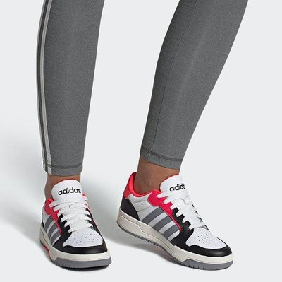 Adidas neo ENTRAP 經典 復古 耐磨 低幫 百搭 黑灰 粉白 休閒 運動 滑板鞋 EH1466 女鞋公司級