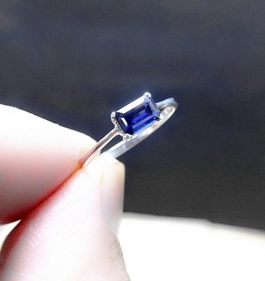 【藍寶石戒指】天然藍寶石戒指 5A等級晶體淨透無暇